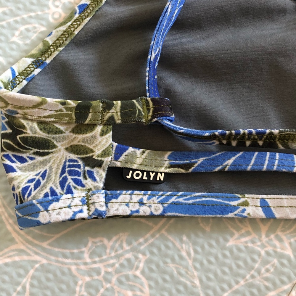 Jolyn Adrian Floral Print Bikini Top - Size L - Picture 3 of 5